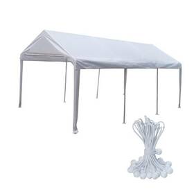 Cs-bb180zpd102001-d Covall 10x20 Canopy Replacement Cover Carport Top For 10x20ft White