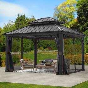 Pa8008007 Covered Outdoor Replacement Mosquito Nets Screen Sidewalls With Zipper Netting Only