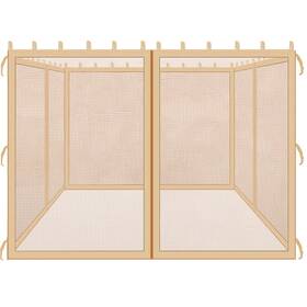 Coverify 604220142283 Replacement Gazebo Mosquito Netting 10x10ft Universal Outdoor Pergola 4-pane
