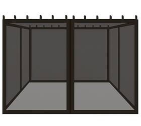 Coverify 604220142764 Replacement Gazebo Mosquito Netting 10x10ft Universal Outdoor Pergola 4-pane