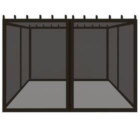 Coverify 604220142771 Gazebo Netting 10x12ft Universal Replacement Mosquito For Ou