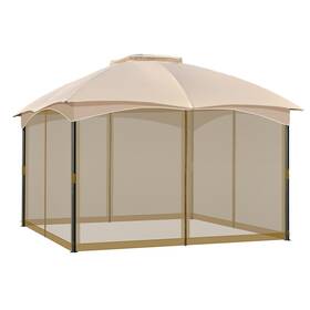 A002-pbnbn-usfl0 Cowvie Gazebo Replacement Netting Screen 10 X 12 Universal 4-panel Mo