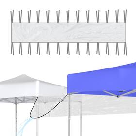 Cozydig 768383696073 2pcs 10ft Canopy Rain Gutters For Pop Up Waterproof Polyester Drainag