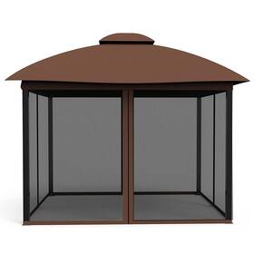 Cozyvida 738635759597 Gazebo Mosquito Netting Screen 4-panels Universal Replacement For Patio Outd