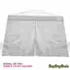 Cqa1078 Sidewall Canopy V Series Kit Water Resistant Plastic Fabric Tent 10 Ft W X 5691764404293
