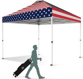 Rm100h Crown Shades 445014124176 10x10 Pop Up Canopy - Beach Tent With One Push Setup Easy Outdoor