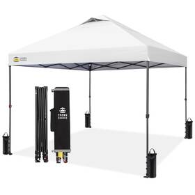 Crown Shades 6a20cbbefffcbdc4ed8ea452 10x10 Pop Up Canopy Patented Center Lock One Push Instant Outdoor