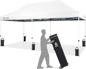 Crown Shades 726084838321 10x20 Pop Up Canopy Tent - Commercial With 400d Strengt