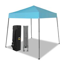 Crown Shades 972228200453 6.5x6.5 Pop Up Canopy Tent Slant Leg Outdoor With Carry