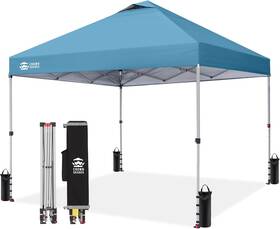Crown Shades Cs-c1010gb 10x10 Pop Up Canopy - Beach Tent With One Push Setup Easy Outdoor