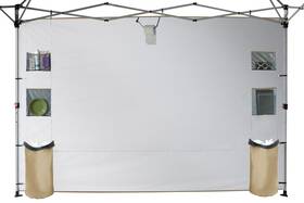 Cs-sa1 Crown Shades Sidewall Silver For 10x10 Pop Up Canopy With 6 Pockets 1 Pack Only