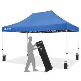 M150b-bu Crown Shades 10x15 Pop Up Canopy Tent Thicken Frame Commercial Heavy Duty 8 Stakes