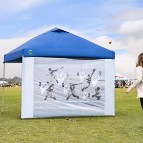Ngw1-wh Crown Shades 10x10 Canopy Sidewalls Mosquito Netting Side Walls For Pop Up