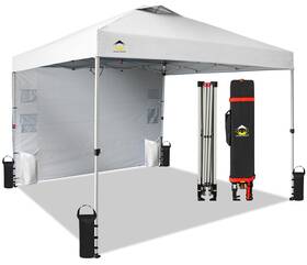 Rm100b-sa1 Crown Shades Canopy Tent 10x10 Pop Up Outdoor Shade With Pockets Sidewall Easy