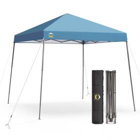 Sc64a Crown Shades 8x8 Pop Up Canopy Tent Slant Leg Outdoor With Carry Bag Beach