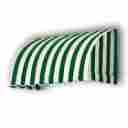 Cs33-5fw Awntech Savannah 64.5 X 36 Forest Green White Waterfall Window Door Awning