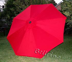 Decor 445029596500 Replacement Red Strong And Thick Umbrella Canopy For 10ft 8 Ribs Bright