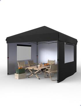 Dexso 198290467822 10ftx10ft Pop Up Canopy Tent With 210 D Oxford Fabric Portable Instant Commerc