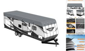 Dgrgrhbv Dgrgrhbv-fcz-12 Camper Trailer Rv Roof Cover - Utility Travel Class A/b/c 37.7 Ft X12.5 Grey