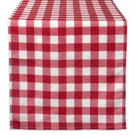 Camz38594 Dii Red Check Outdoor Tabletop Collection Stain Resistant And Waterproof 14x108