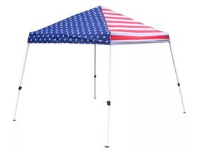 M06-23-25-25s Discover Home Products American Flag Canopy 10 X Coverage Area
