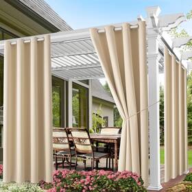 Dec-ocb-03-beige Diva En Camino Dec 52 72 Outdoor Patio Curtain Waterproof Darkening Thermal Insulat
