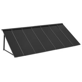 Doba 197988678304 Fixed Metal Awning 80 X 36 In Window Door Canopy Stable Triangle Steel