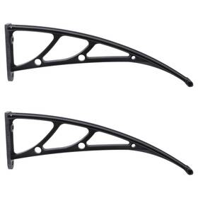 814hbch39v21ovxqh0r Doitool 2pcs Window Door Awning Canopy Polycarbonate Cover Rain Snow Sunlight Protect