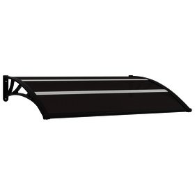 144824 Door Canopy Black 59inchx31.5inch Pc