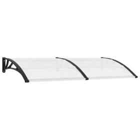 144815 Door Canopy Black And Transparent 78.7inchx31.5inch Pc