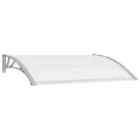 144819 Door Canopy Gray And Transparent 59inchx31.5inch Pc