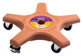18430 Down Under Decksaver 15.25 Inch Plastic Plant Caddy Terracotta Uv