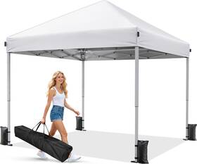 P850062367920 Driftalia 10x10 Pop Up Canopy Tent Instant Setup Portable With Carry Bag 4 San