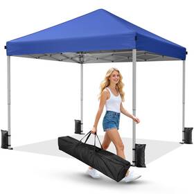 Driftalia P850062367951 10x10 Pop Up Canopy Tent Instant Setup Portable With Carry