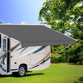 Dulepax 692620016372 Rv Awning Fabric Replacement17ft2 Inch Heavy Duty 16 Oz Vinyl