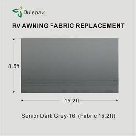 S535468 Dulepax Rv Awning Fabric Replacement15ft2 Inch Heavy Duty 16 Oz Vinyl