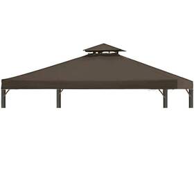 04-gt122-bru Durcover Gazebo Replacement Top 10x12 Ft Canopy Cover For
