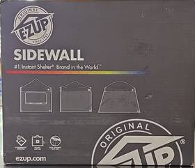E-z Up 098556323476 Ez Instant Shelter Sidewall 10 Ft. Straight Blue With Gray Accents