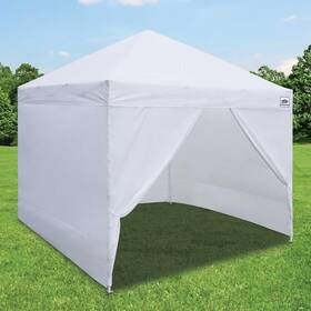 E-z Up 680358313429 10 X 10ft Commercial Canopy With Walls And Weight Bags