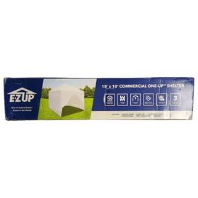 Coupwh10sc E-z Up Instant Portable Commercial Canopy 3 Full Walls 10ft X White