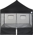 E-z Up Food Booth Sidewall Package 10 By Black 098556323162