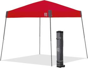 Sfgy12pn E-z Up Swift 12x12 Shelter - Angled Legged Red Top Cool Gray Frame