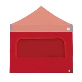 Sw3mw10pnsl E-z Up Light Duty Sidewall With Mesh Windows In Red Fits 10 Ft. X Leg
