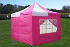 E10pnkwht Delta Canopies Pop Up Canopy Party Tent Gazebo Ez Pink