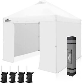Mp100sw4-wht-az Eagle Peak 10foot X Market Place Canopies With 4 Zippered Removable Side Walls