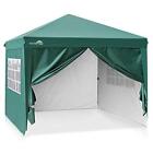 Eagle Peak 10foot X10foot Pop Up Canopy Tent With 4 Side Walls Easy Set Shelter