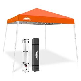 Eagle Peak 688397975905 Slant Leg Pop Up Canopy Tent Easy One Person Setup Instant Outdoo