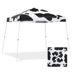 Eagle Peak 754194303538 10x10 Slant Leg Pop-up Canopy Tent Easy One Person Setup Instant Outdoor Beac
