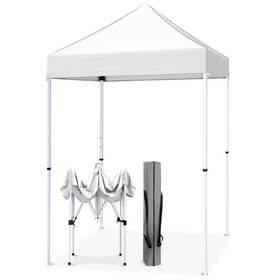 E25-wht-az Eagle Peak 5x5 Pop Up Canopy Tent Instant Outdoor Easy Set-up Straight Leg Fold Inch