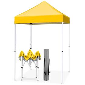 Eagle Peak E25-ylw-az 5x5 Pop Up Canopy Tent Instant Outdoor Easy Setup Straight